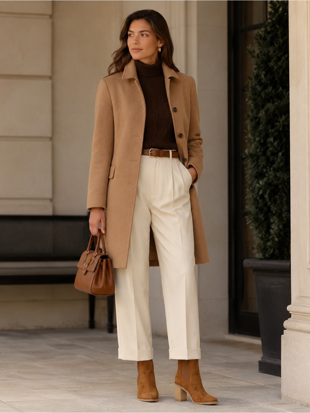 Lauren Ralph Lauren Marianna Cooper Brown Suede Heeled Chelsea Booties